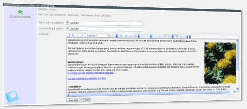 CMS - administrationssystem